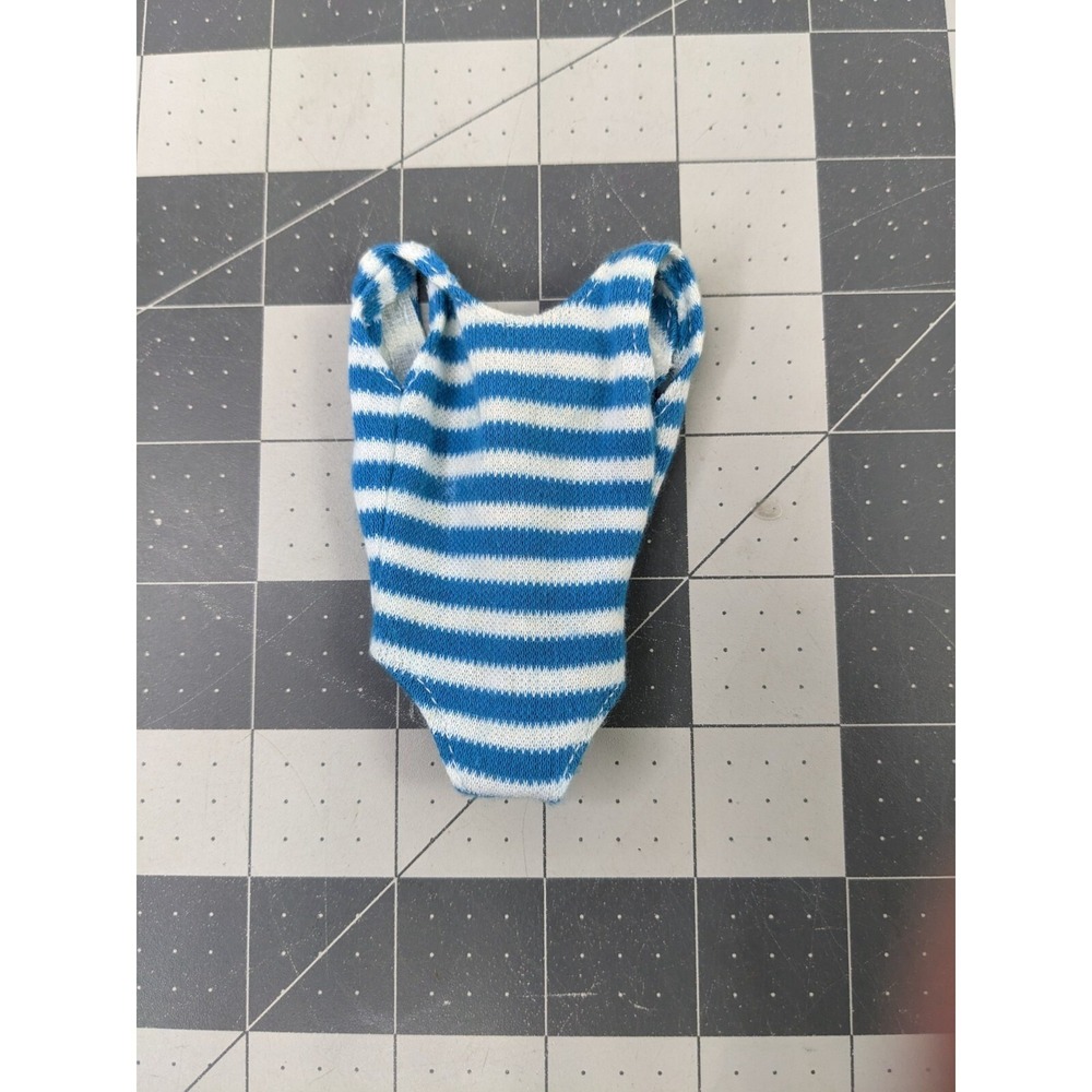 Fashion Doll Blue Stripe Bathing Suit One Piece Swim